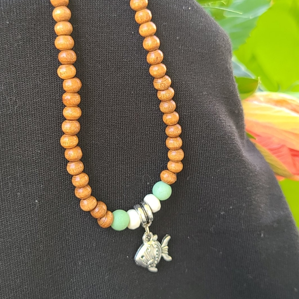 Boho beachy beaded bracelet.